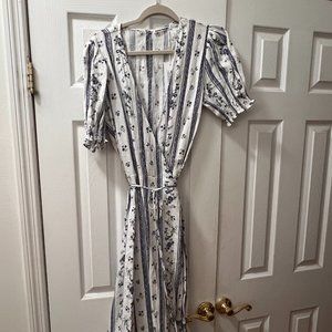 NWT Reformation Veronika Dress (Roquefort) - Size XL